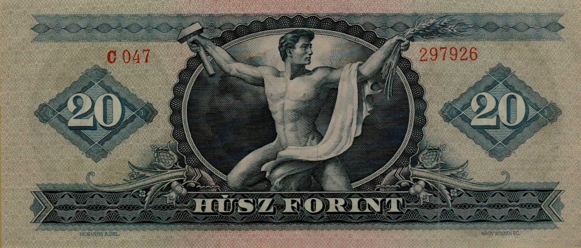 Hungary 20 1969 UNC- P-169/e